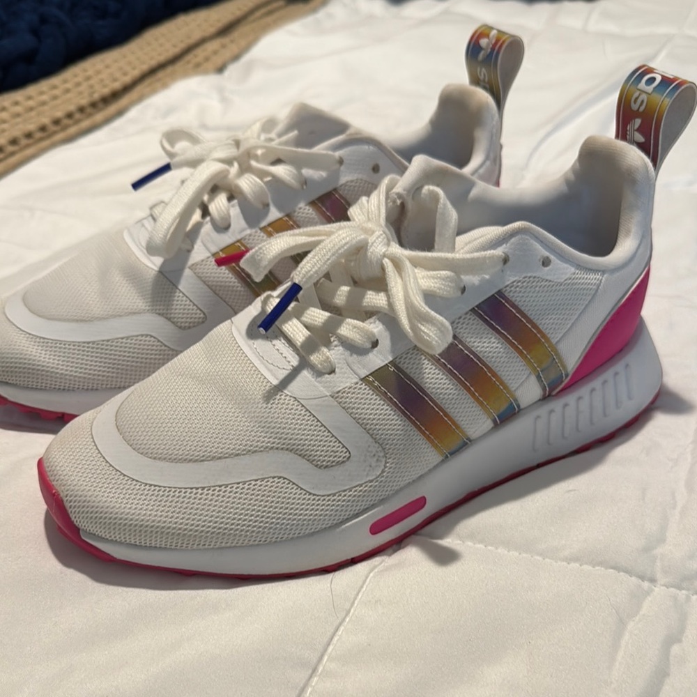 Adidas White and Pink Sneakers